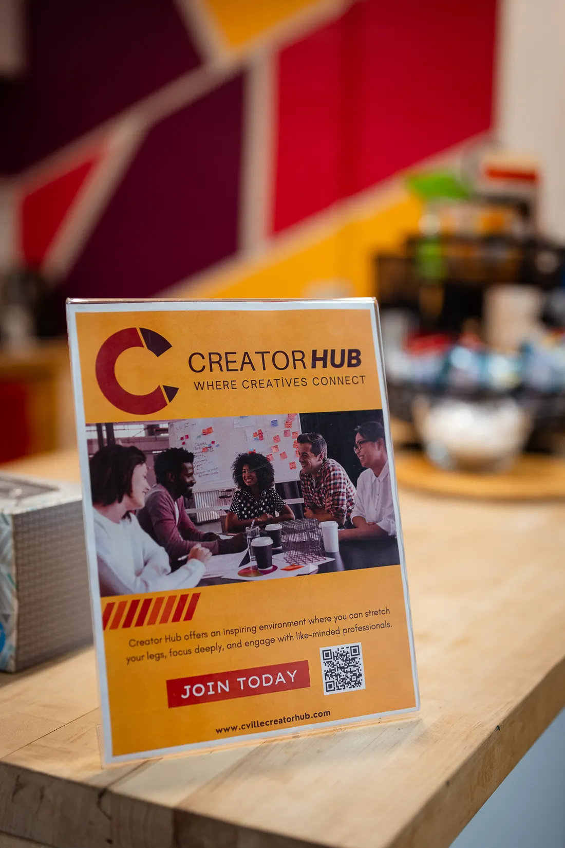 Creator Hub signage